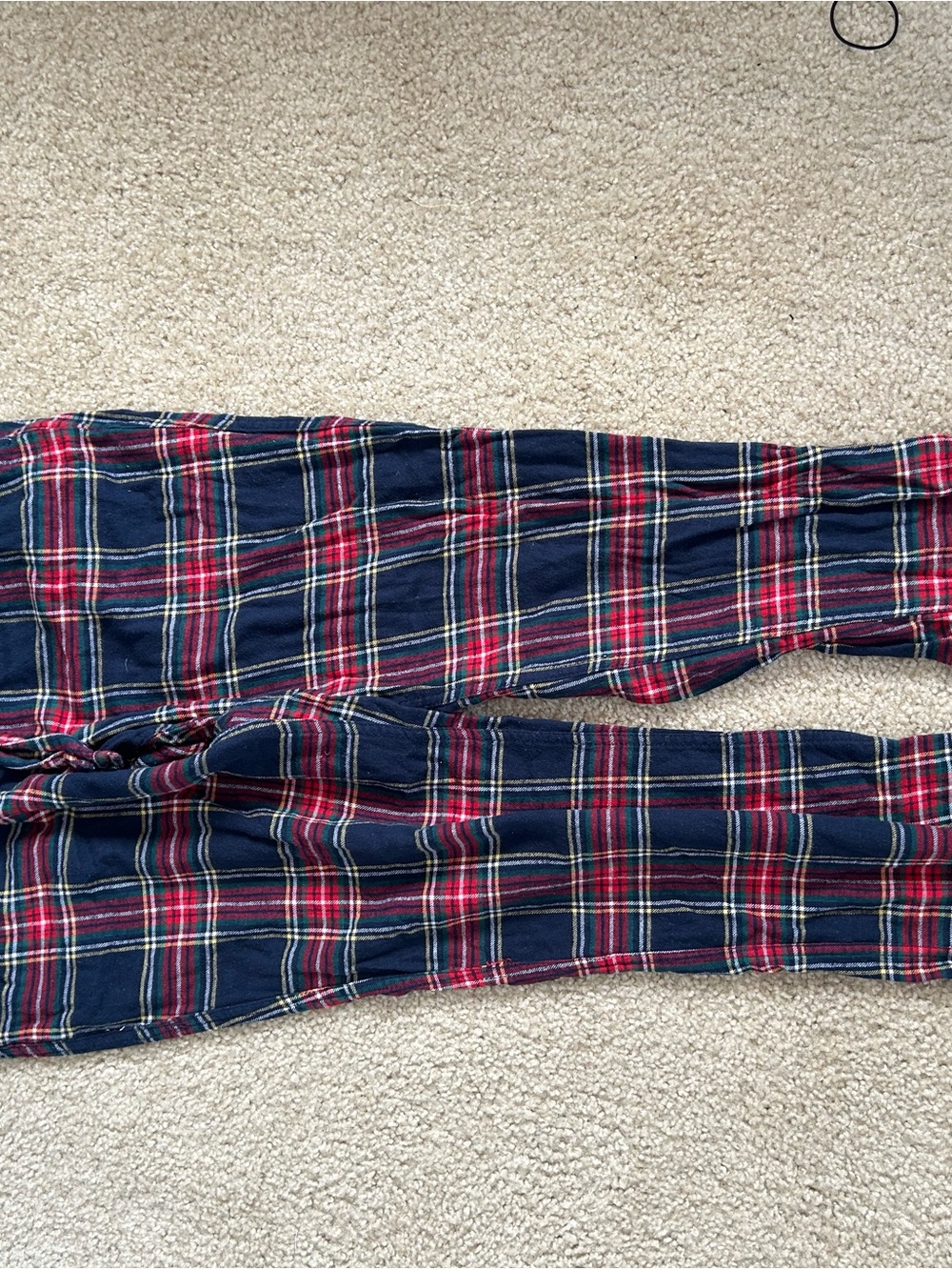 J. Crew Men's Navy and Red Plaid Pants